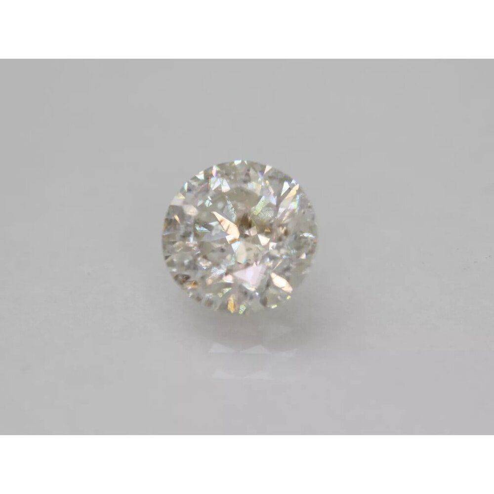 Certified 1.02 Carat H SI2 Round Brilliant Enhanced Natural Mined Diamond 6.23mm